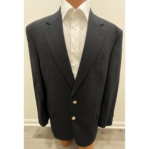 Brooks Brothers Blazer 46R Loro Piana Brooksease Navy Gold Buttons Preppy Jacket